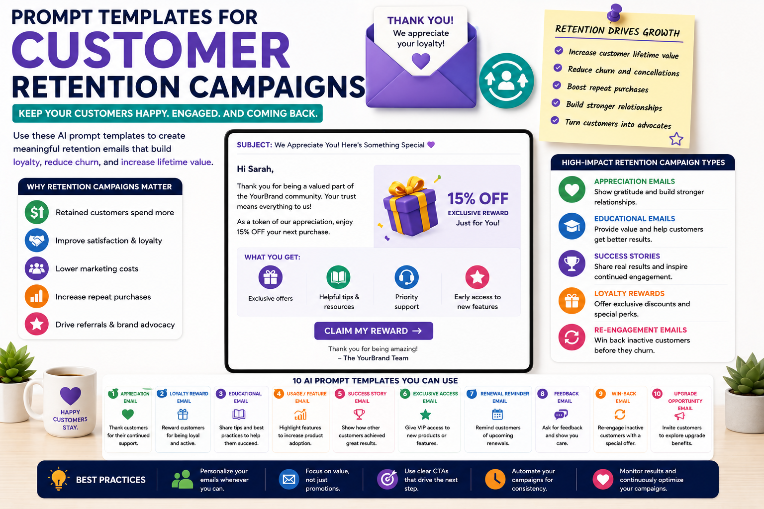 Prompt Templates for Customer Retention Campaigns