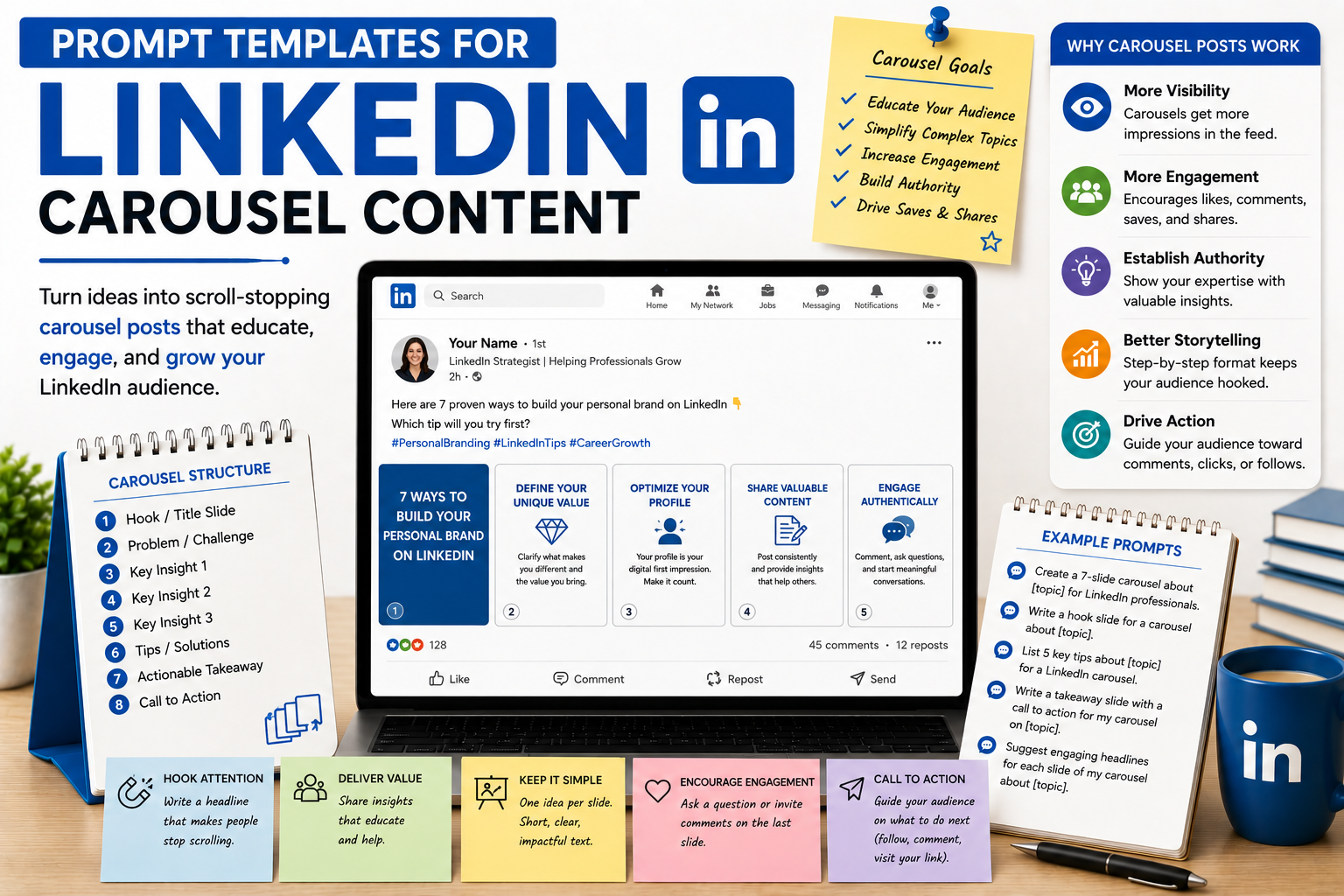 Prompt Templates for LinkedIn Carousel Content
