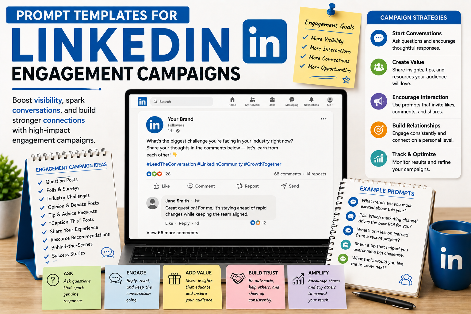 Prompt Templates for LinkedIn Engagement Campaigns