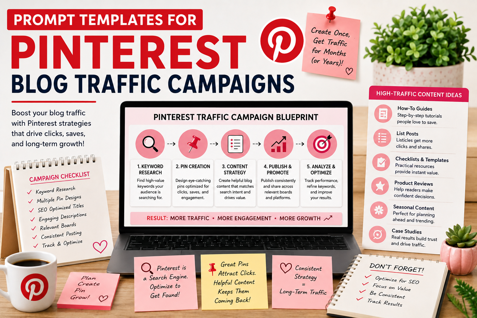 Prompt Templates for Pinterest Blog Traffic Campaigns