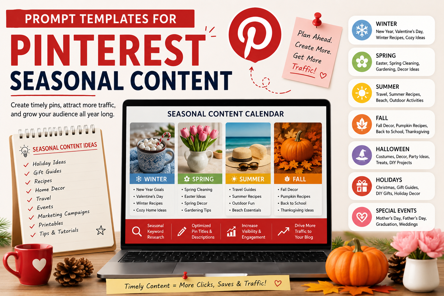 Prompt Templates for Pinterest Seasonal Content