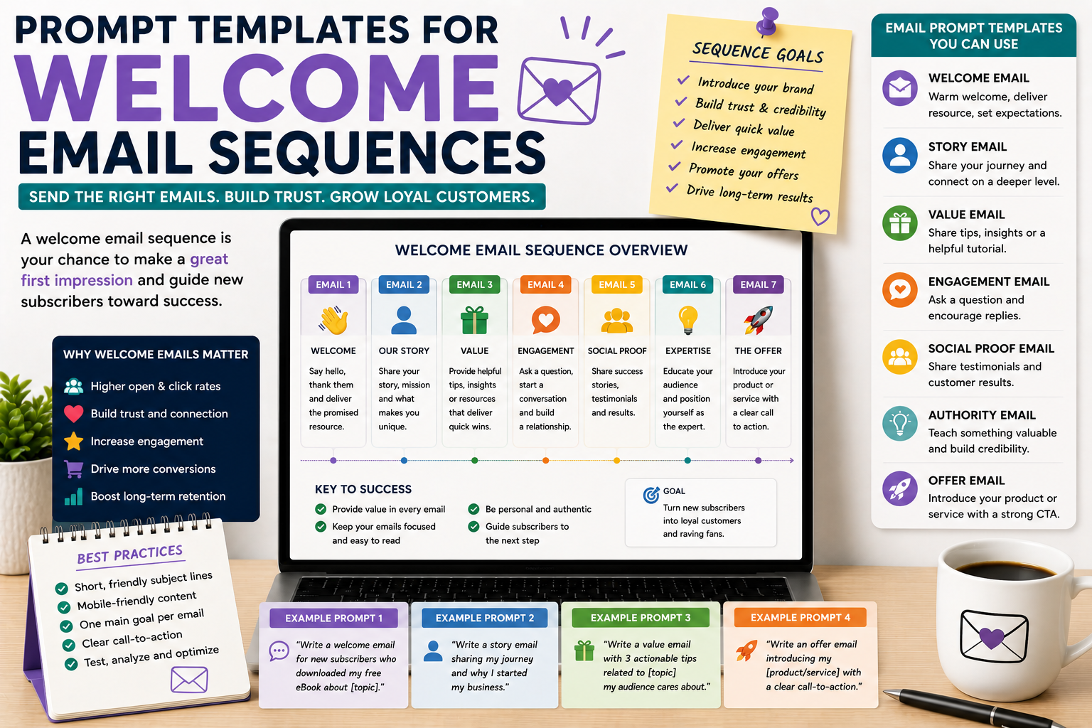 Prompt Templates for Welcome Email Sequences