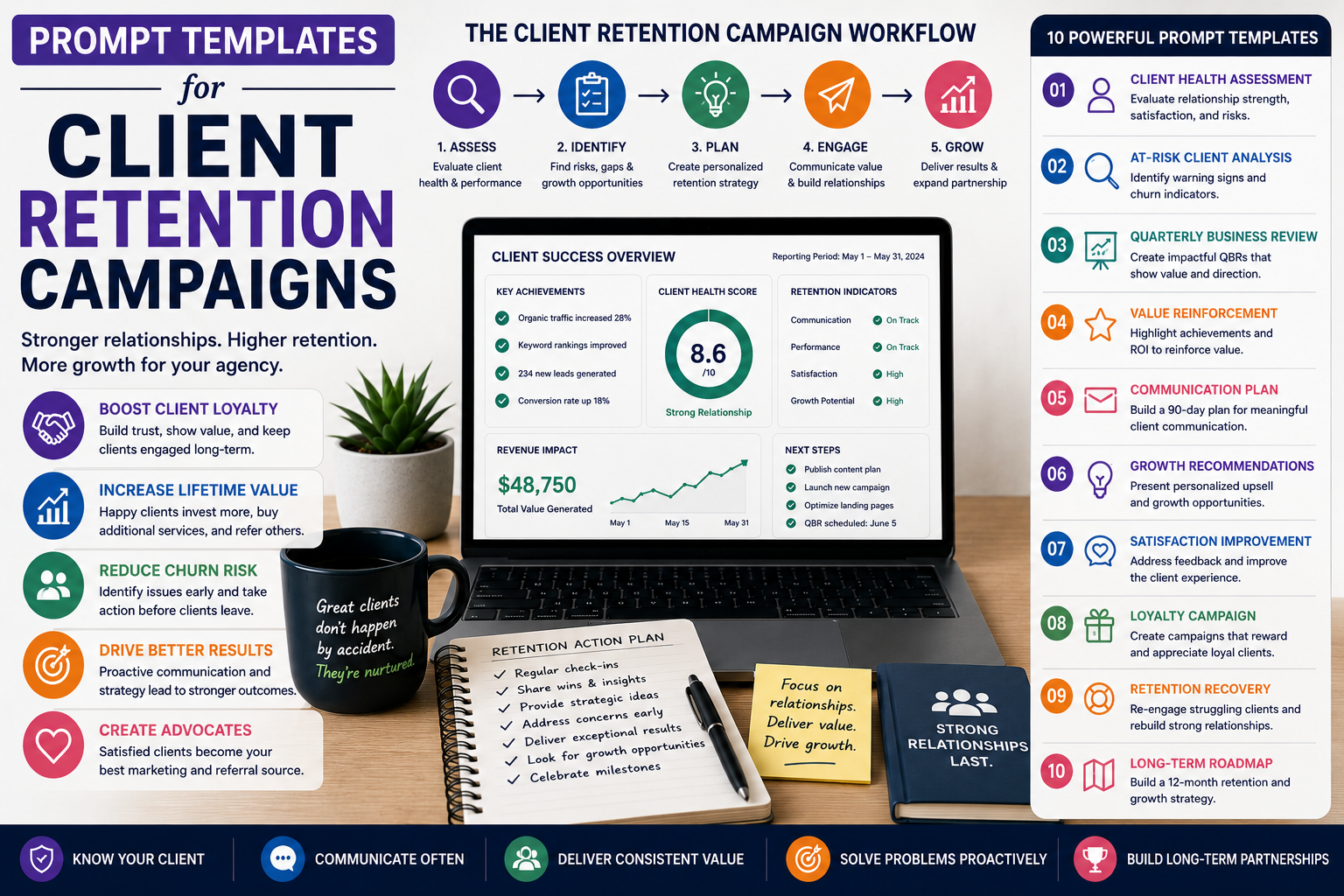 Prompt Templates for Client Retention Campaigns