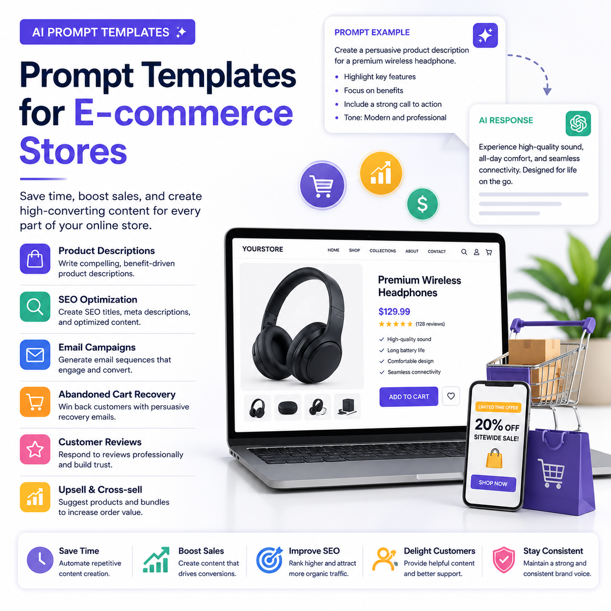 Prompt Templates for E-commerce Stores