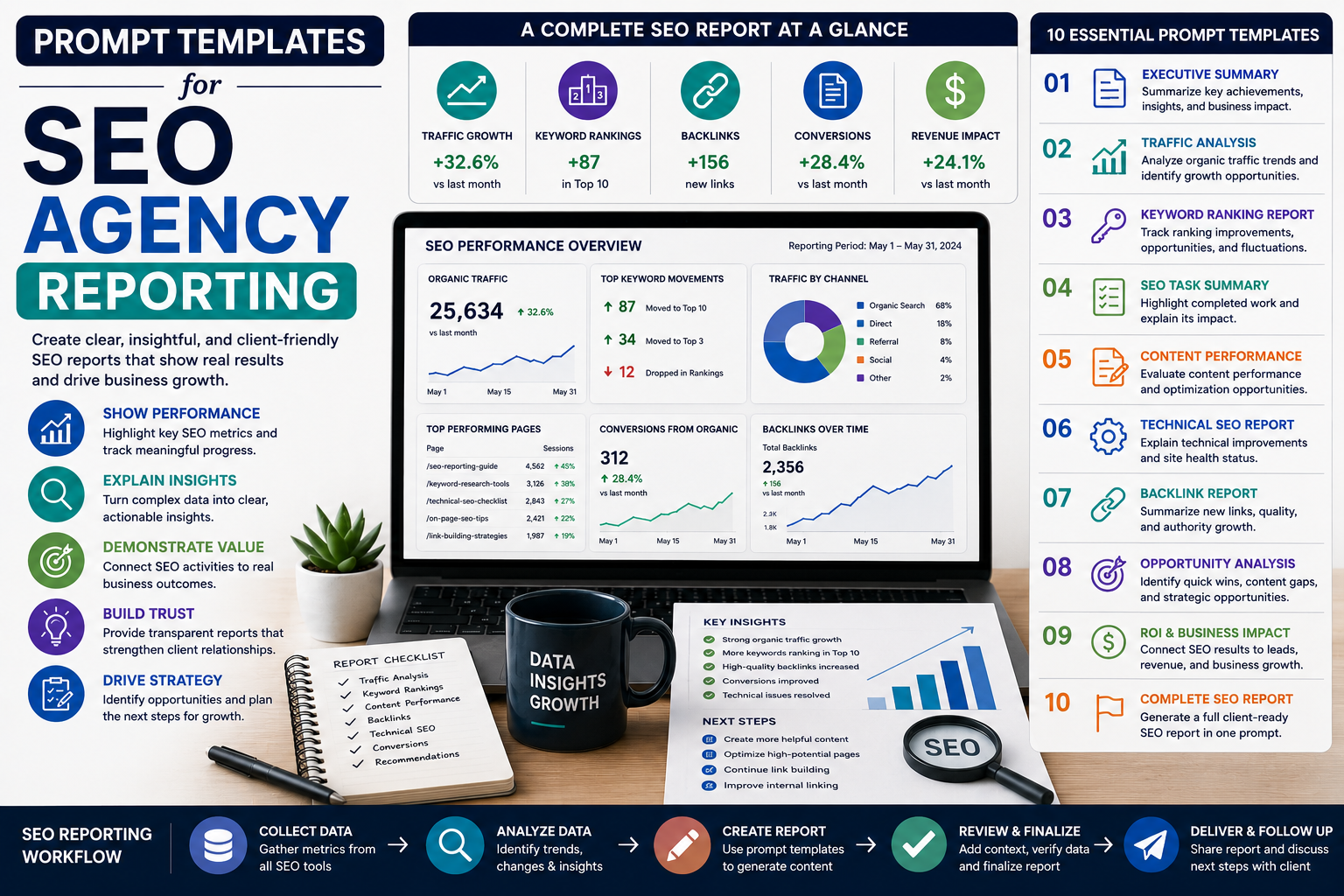 Prompt Templates for SEO Agency Reporting